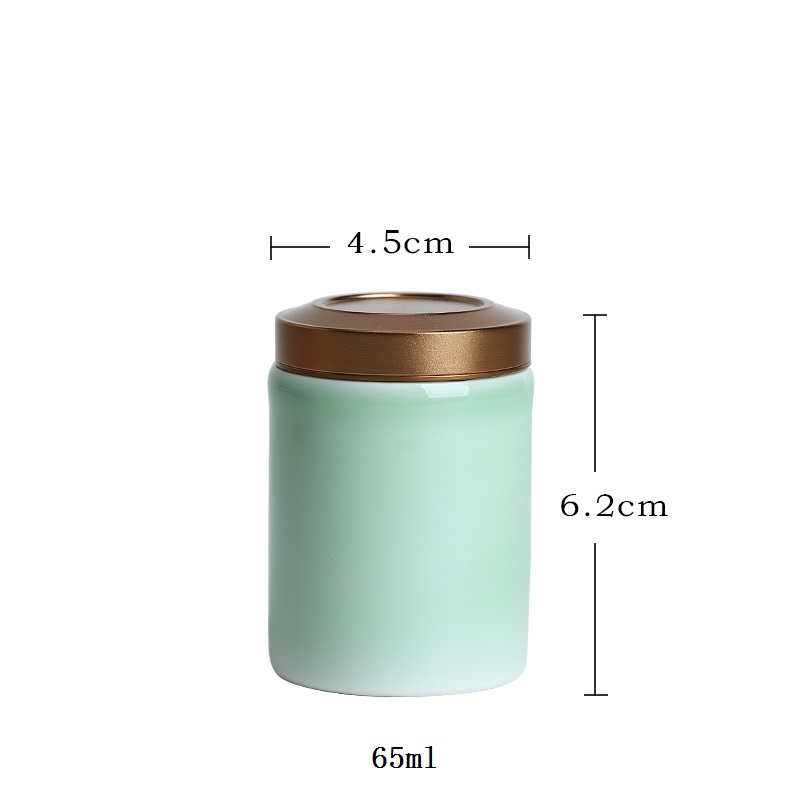 CHANSHOVA einfarbig Kleine und große Porzellan Tee Caddie kanister Versiegelt keramik glas Chinesischen Tee lagerung Kasten Container H293: 3