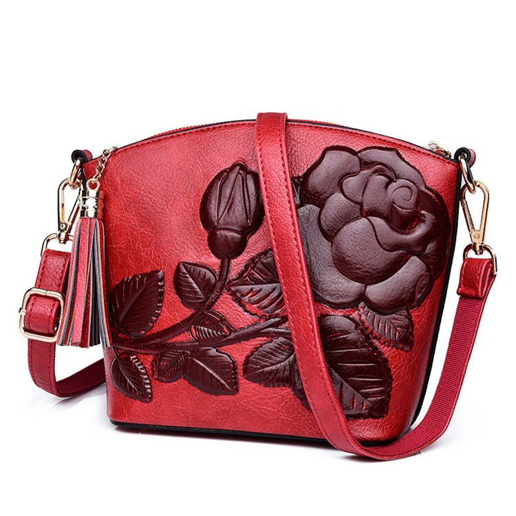 3D Rose Flor Pequenos Sacos Para As Mulheres 2018 Bolsas De Luxo Mulheres Sacos de Designer de Mulheres Mensageiro Saco de Ombro Sheel Sac UM femme principal: RED WINE