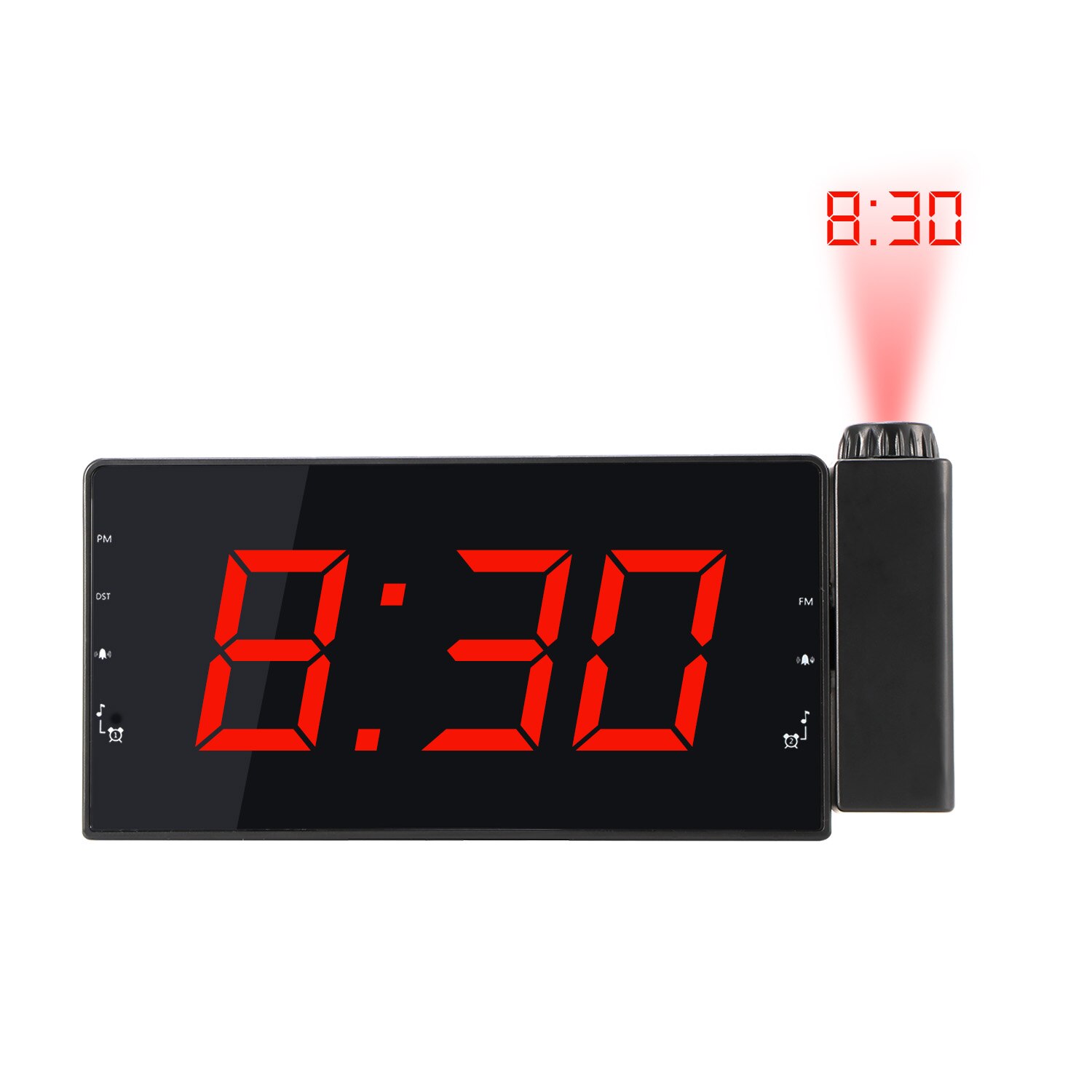 FM Radio horloge nixie Digitale Klok Wekker met tijd Projectie Temperatuur Elektronische Tafel Horloge Nachtkastje Bureau Projector