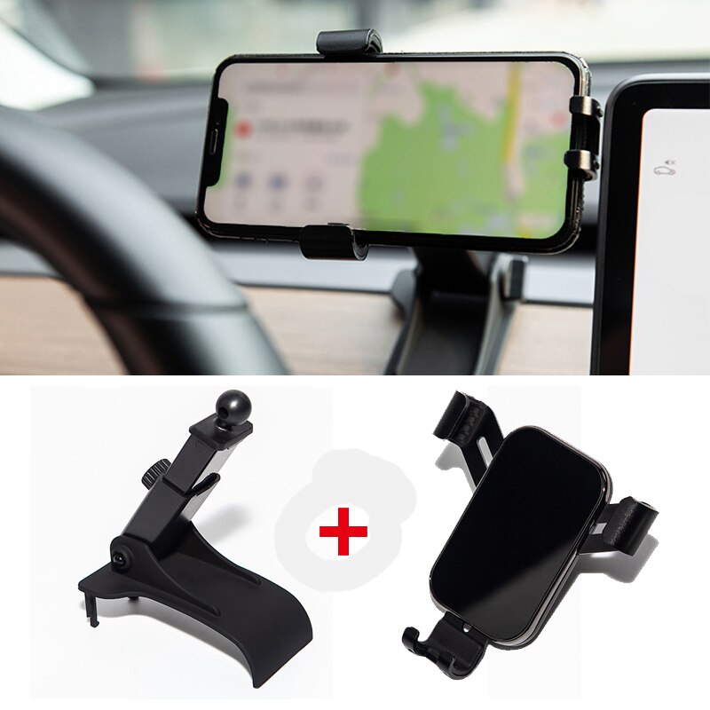 Auto telefoon houder telefoonhouder ondersteuning dashboard houder voor tesla model 3 modely telefoonhouder accessoires: Default Title