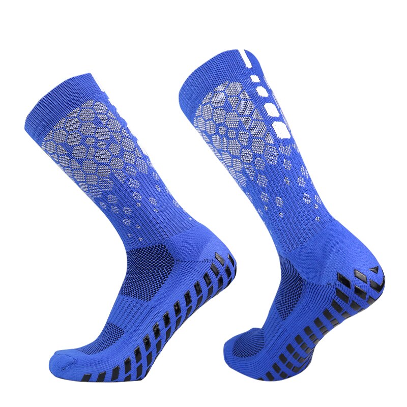 2023 neue Männer Frauen FußBall Socken Waben Grafiken Atmungsaktive Sport Pfeil Silikon Anti Unterhose Griff FußBall Socken
