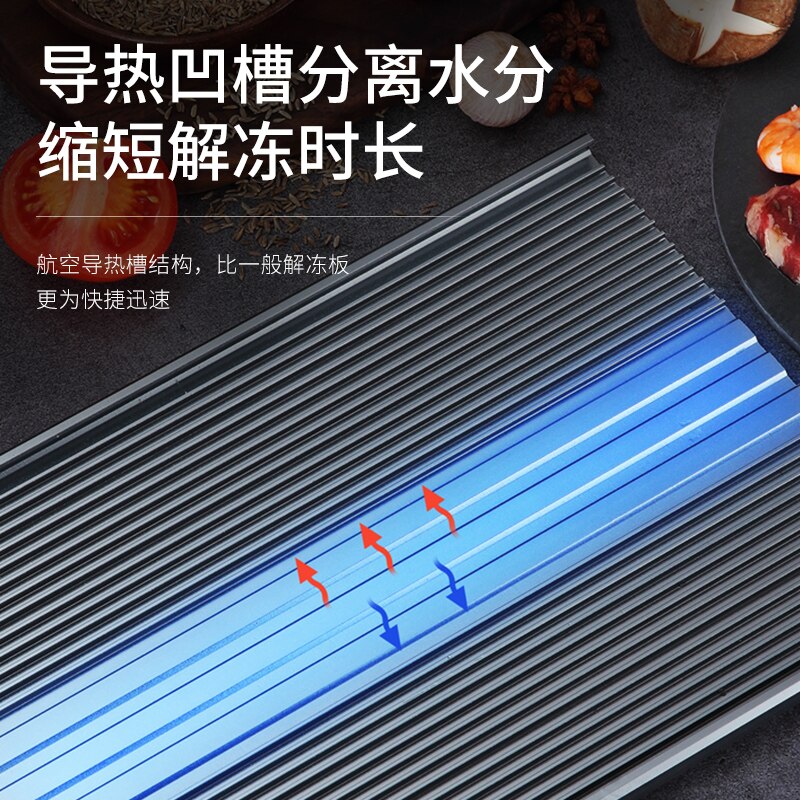 Meat Fast Defrosting Tray Fish Forzen Food Defrost Tray Defrosting Tray Defrost Plate Plaque De Cuisson Thawing Trays EA6JDB