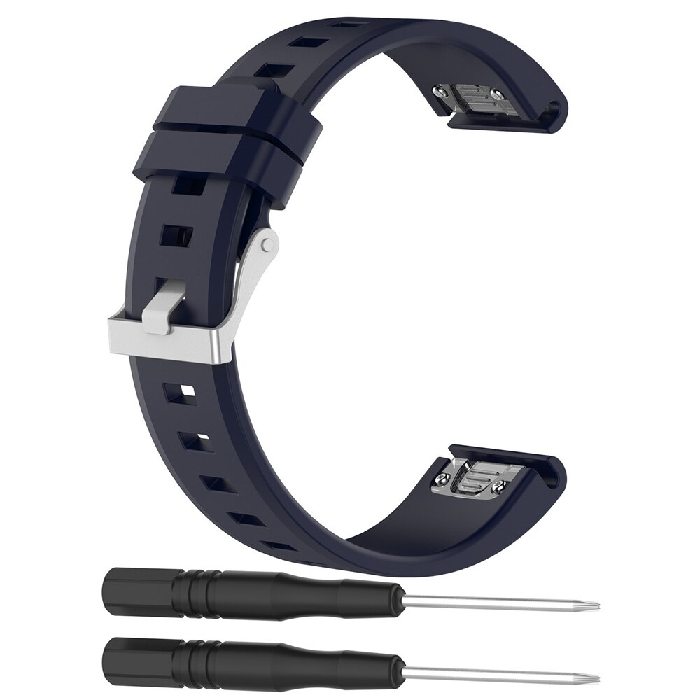 22 millimetri Cinturino In Silicone per Garmin Fenix 6 Pro 5 Più Forerunner 935 945 Strap Quick Fit Wristband libero di trasporto Intelligente accessori Per orologi: Navy blue