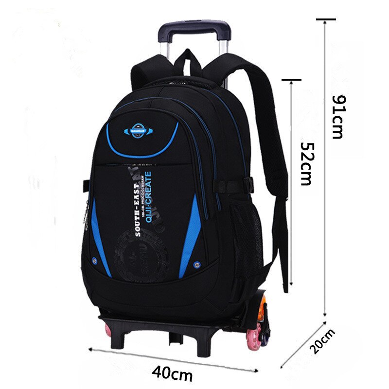 Afneembare jongens trolley rugzak schooltas kinderen orthopedische rugzak meisjes schoolrugzak kinderen reistas mochila infantil