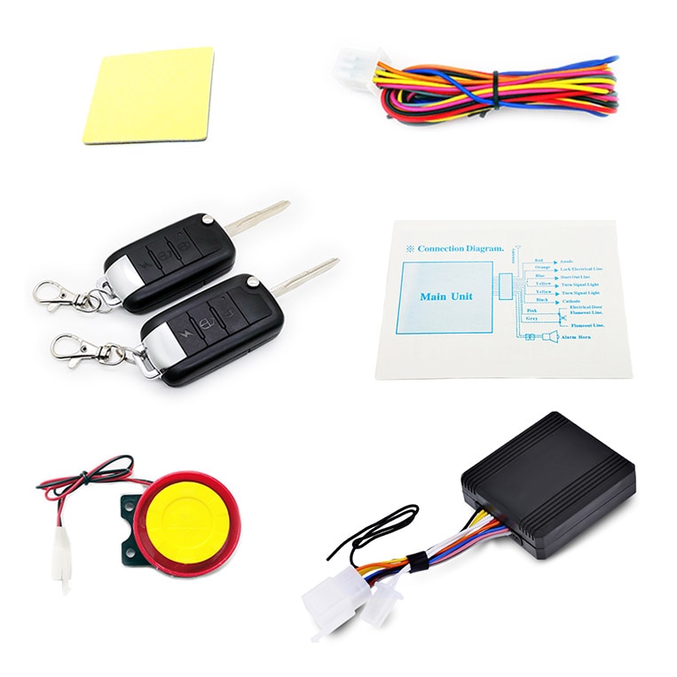 Motorcycle Alarm System Anti-theft Security Alarm Protection Remote Control 150M Universal Scooter Chopper Motor Bike