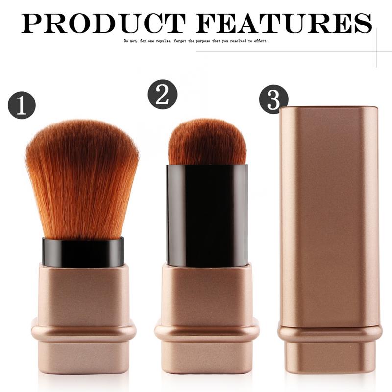 Retractable Single Makeup Brush Upscale Makeup Brush Makeup Tools Kabuki Loose Powder Blush Brush