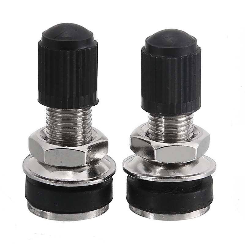 2pcs Metal Tyre Valve Bolt In Stem Tire Bolt In Stem 36 mm x14mm Universal Fit For Cars Motorcycles Bicycles