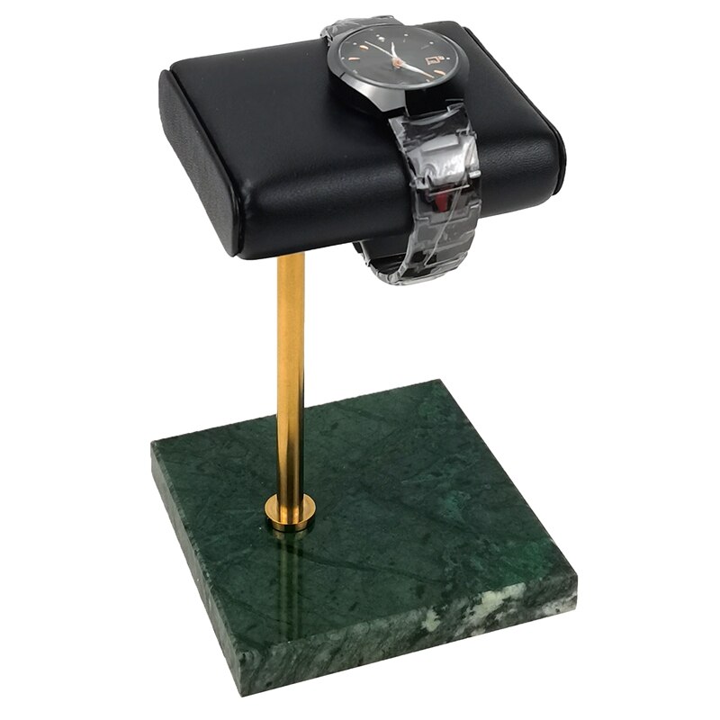 Green Marble Watch Bracelet Bracelet Display Stand, Leather Jewelry Storage Stand, Watch Stand