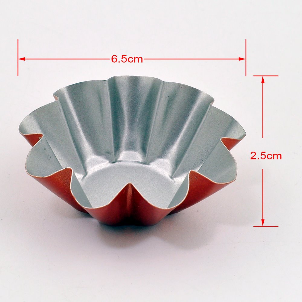 Bake Cake Tins Baking Dish Tart Pan Bakblik Non-Stick Carbon Steel 8pcs Mini Fluted Form For The Cake Loaf Baguette Baking Pans