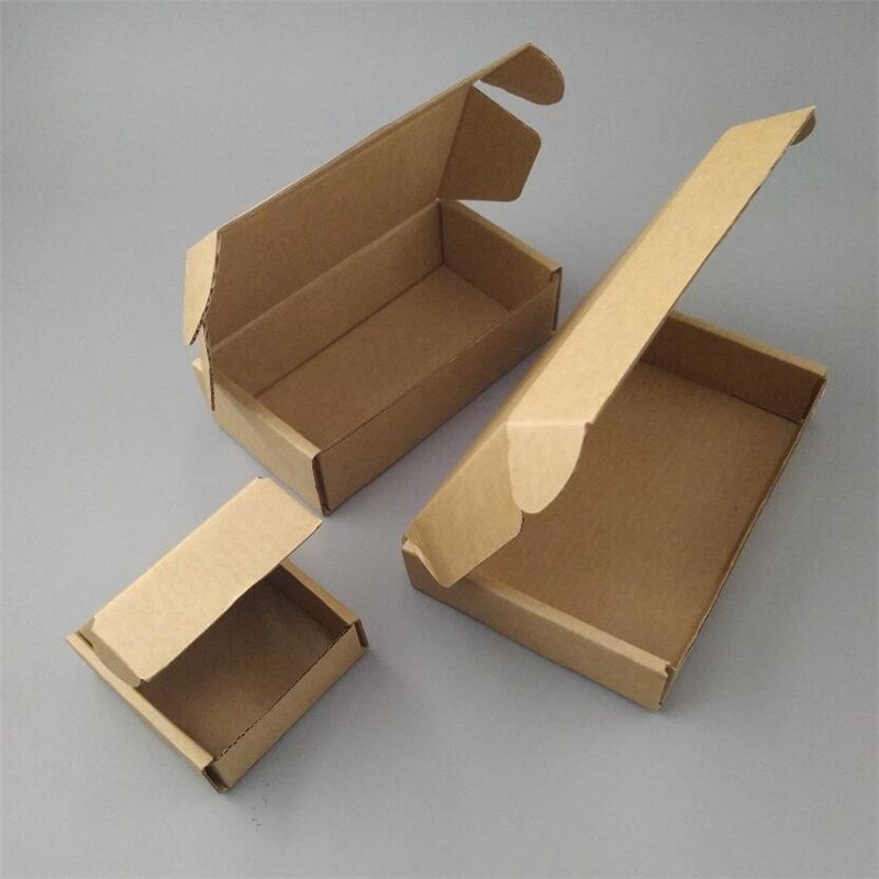 18*10*3cm Brown Brown strong corrugated postal mailing box corrugated paper mailer retail packing box