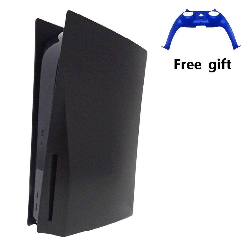 Replacement Panel for PS5 Digital Version Disc Edition Console Faceplate Anti-Scratch Skin Shell Case Cover Game Accessories: Disc version Black