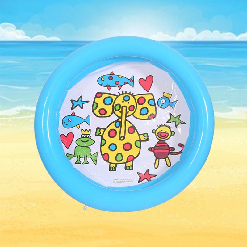Round Folding Baby Inflatable Bathtub Infant Play Toy for Newborn Boy Girl Water G88E