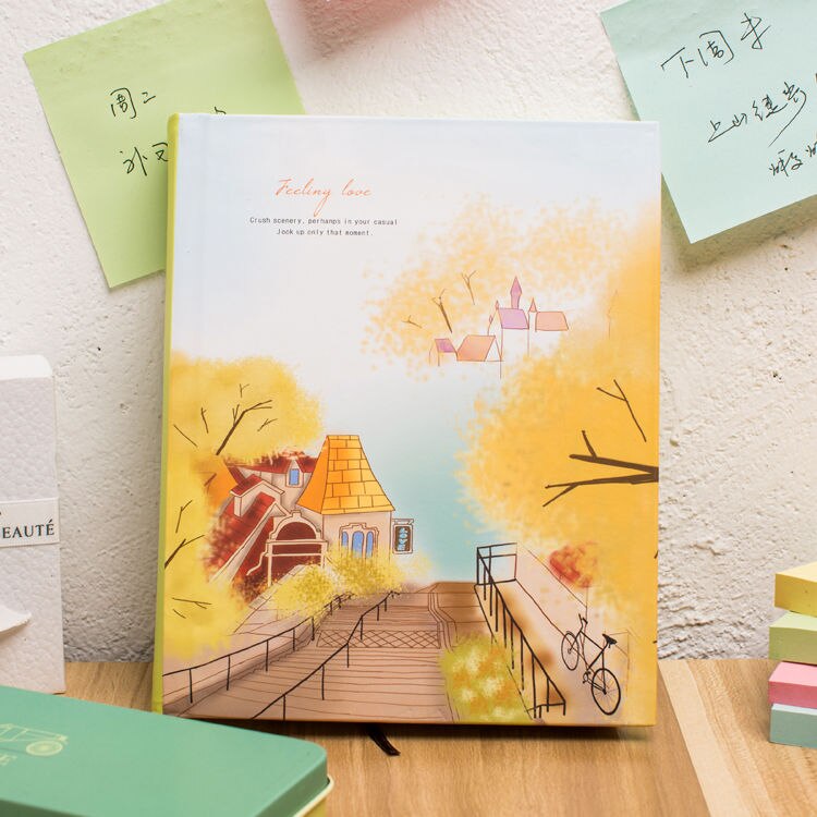 Love Spread Small Pure and Fresh Aesthetic Color Page Diary Book Illustration Notes Student Notepad Stationery Notebook: 2