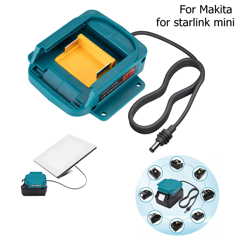 For Starlink Mini DC Power Cable Compatible with for Makita Battery Charger Adapter 1M Plug-and-Play for Starlink Mini Accessory