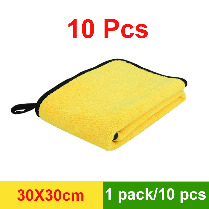 30x30 Cm Car Wash Microfiber Towel Car Cleaning Drying Cloth Hemming Car Care Cloth Detailing Car Wash Towel For Toyota: Zilver