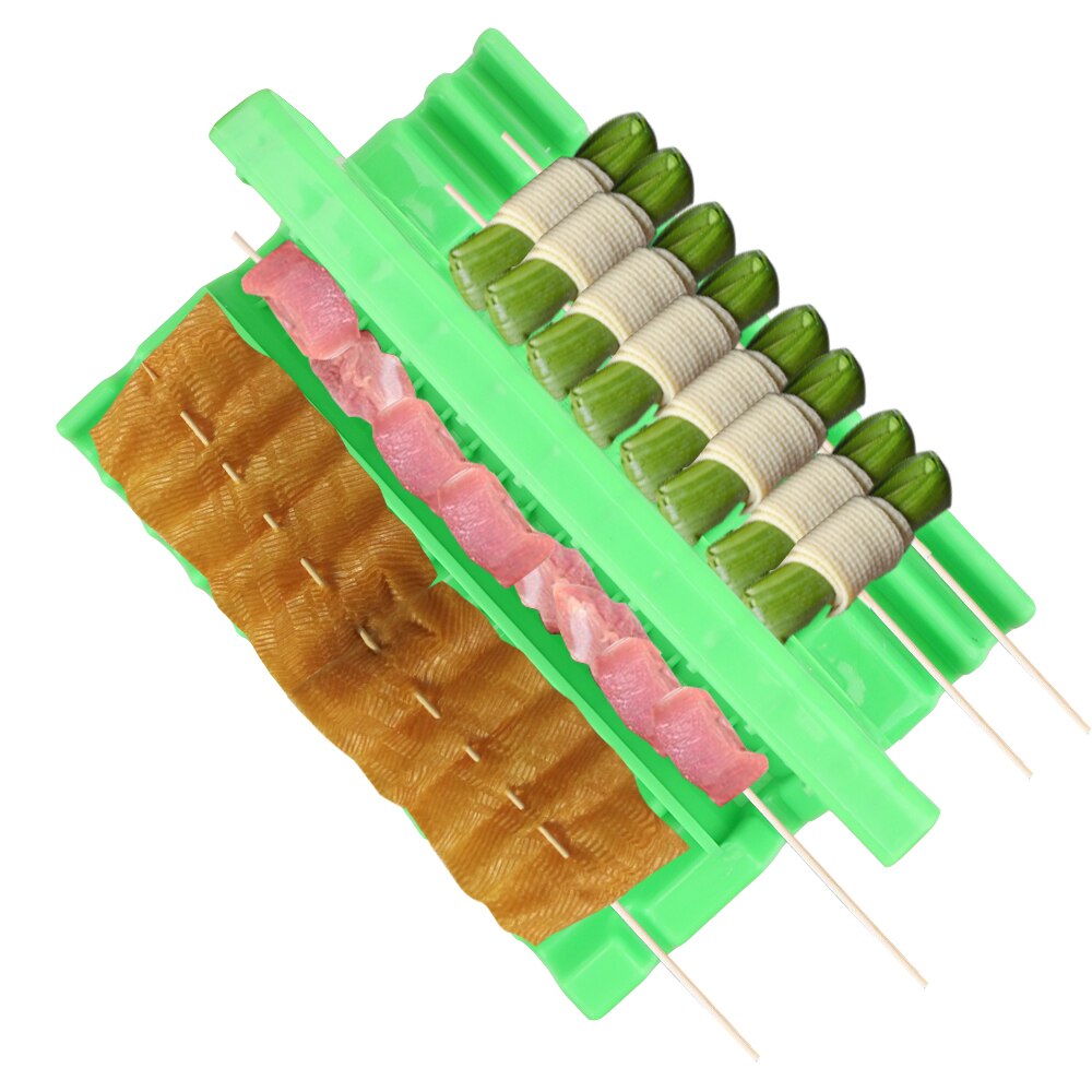 HILIFE Kebab caja de la máquina accesorio para barbacoas carne de ternera verduras cadena parrilla barbacoa Stringer pinchos cocina accesorios de barbacoa