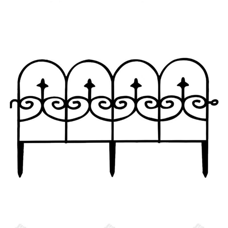 5pcs Decorative Garden Fence Outdoor Fencing Landscape Patio Path Border Edging Fences Edge Section Panels