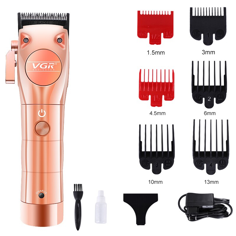 men zero-gappedbarbershop Cordless Digital Hair Trimmer Rechargeable hair clipper close-cutting 0mm t-blade baldheaded outliner