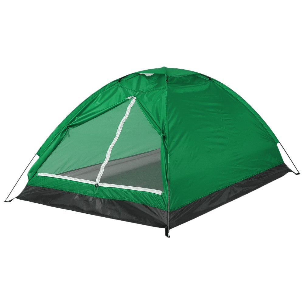 Campingzelt für 1 person, einlagig, tragbar, tarnmuster, reisezelt für den strand,: Grün