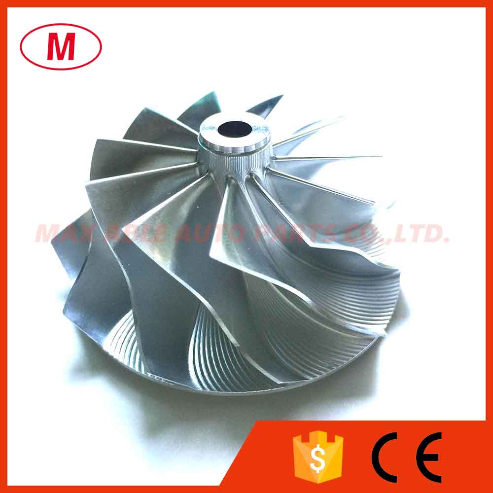 K04 41.000/50.96mm 11+0 blades Performance Turbo Billet compressor wheel/Aluminum 2618/Milling wheel for Turbocharger Cartridge
