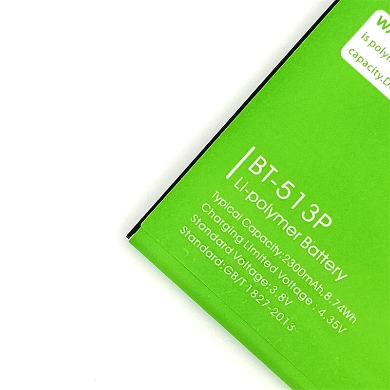 Wisecoco BT-513P Battery - 2300mAh Li-ion Polymer Replacement for Leagoo M5 Smartphone