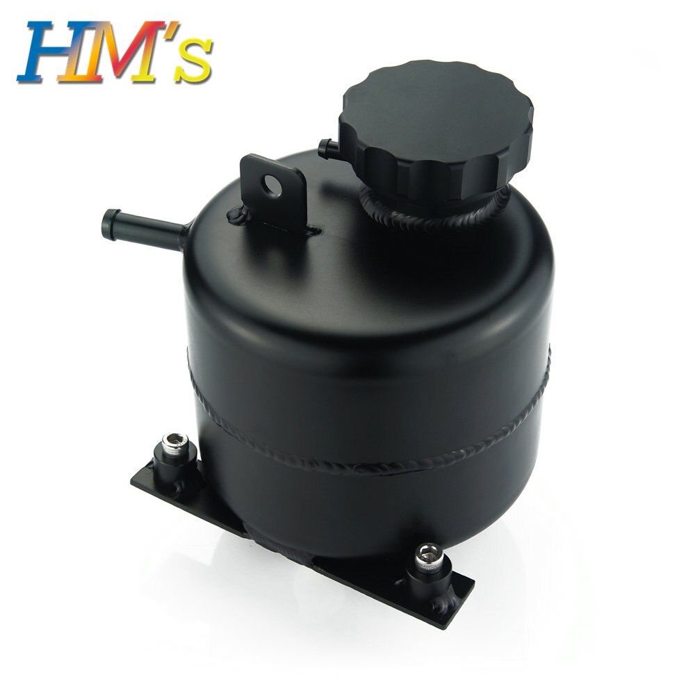 Accesorios universales para el coche MINI Cooper S R52 R53, cabezal de refrigeración, depósito de agua de desbordamiento y tapa de depósito, lata de aluminio: Black