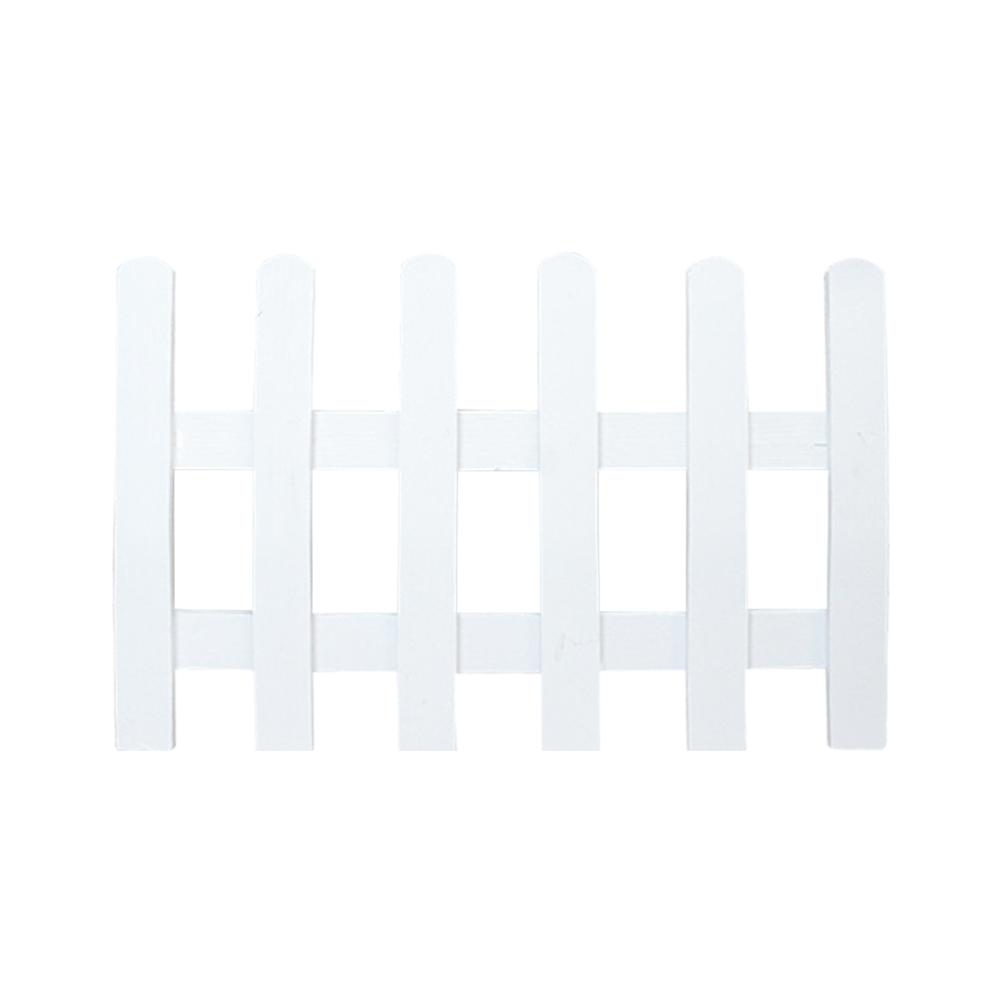 Wooden Picket Fences Miniature Fairy Garden Fence For Christmas Wedding Party Garden Home Decoration: Red