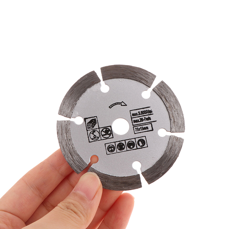3 "Stein Trennscheibe Mini Sägeblatt 75mm Diamant Trennblatt Keramik Beton Marmor Schneiden Für Winkelschleifer