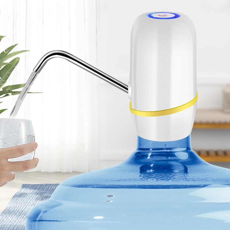 Ladung Elektrische Pumpe Wasser Flasche Wasser Halterung Reines Wasser Druck Wasser Wasserhahn Schwarz