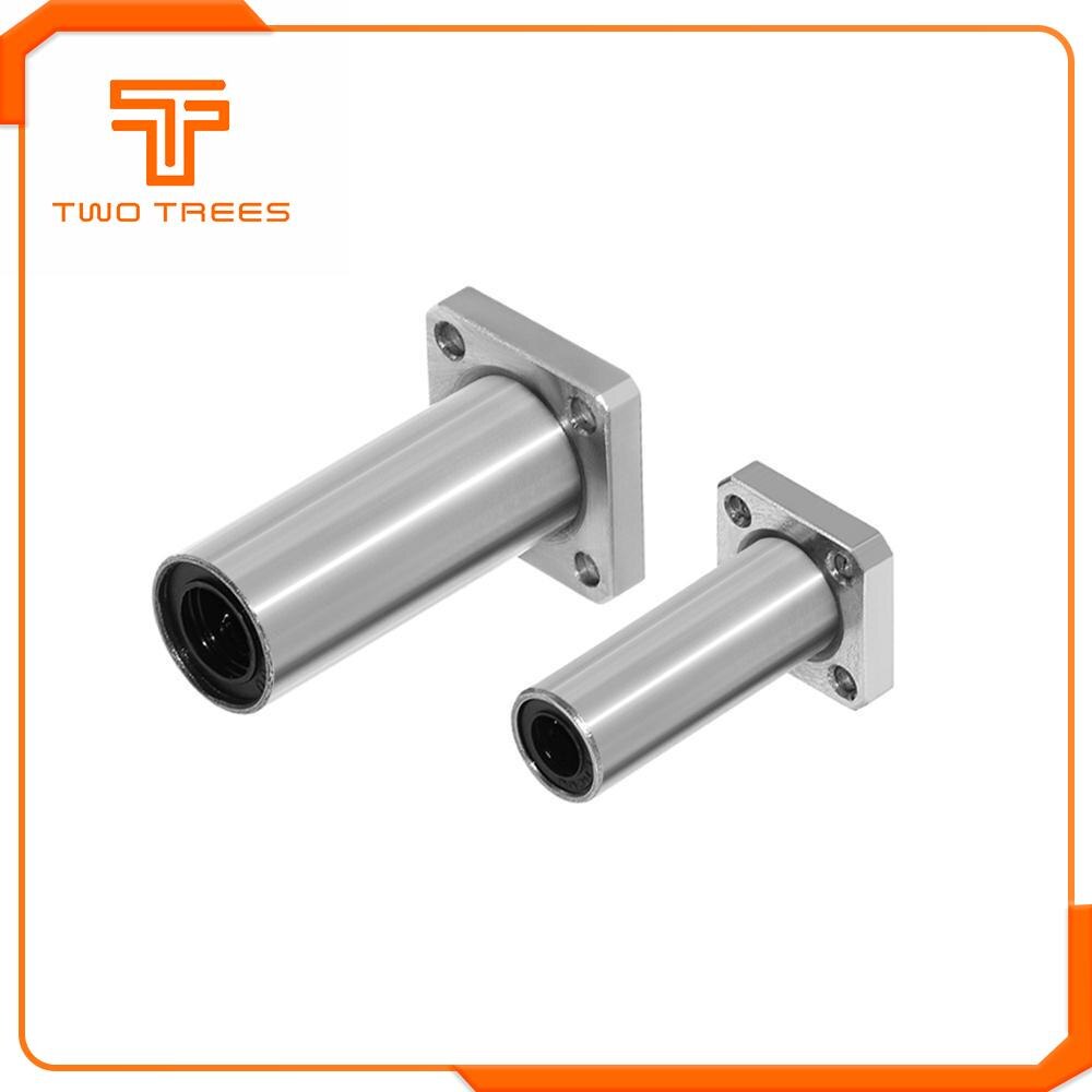 LMK8LUU LMK10LUU LMK12LUU Square Flanged Type Linear Bushing Ball Bearing CNC Parts for 3D Printer Ultimaker 2 Heating Bed