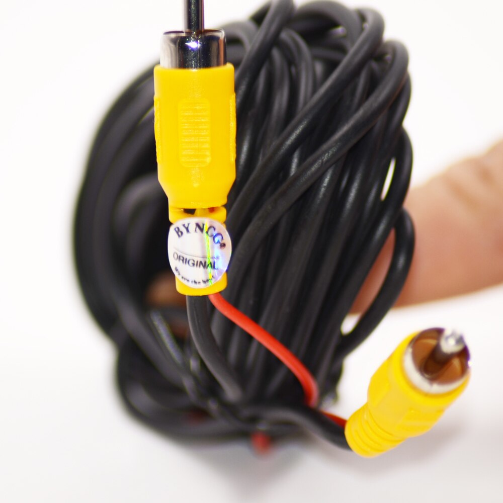 Ledning kabel rca video kabel 10m for ryggekamera 10 15 20m rca video kabel bil bakover rygge parkeringskamera