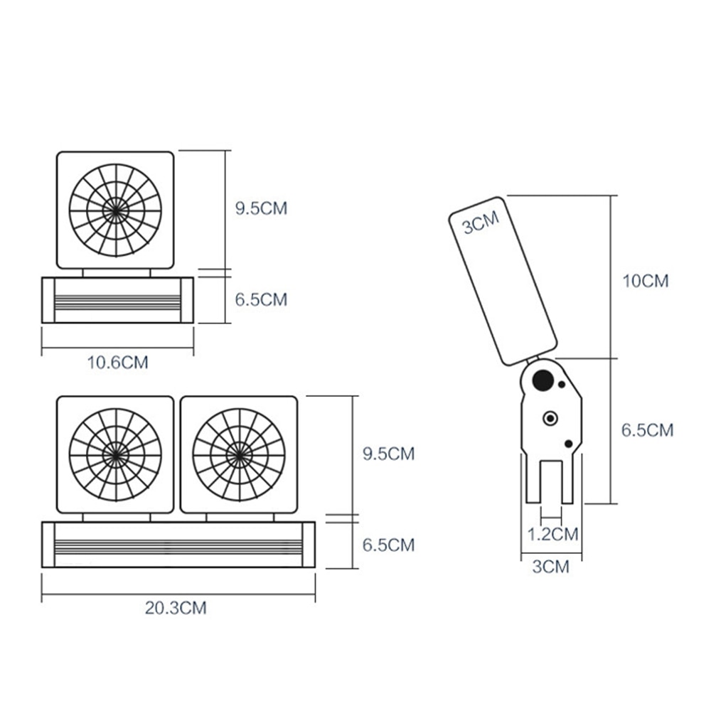 Ventilador disipador de tanque de peces, miniventiladores de calor para plantas acuáticas, tarros, tanque de peces, ventiladores de refrigeración de cilindro de Camarón, ventiladores de acuario silenciosos