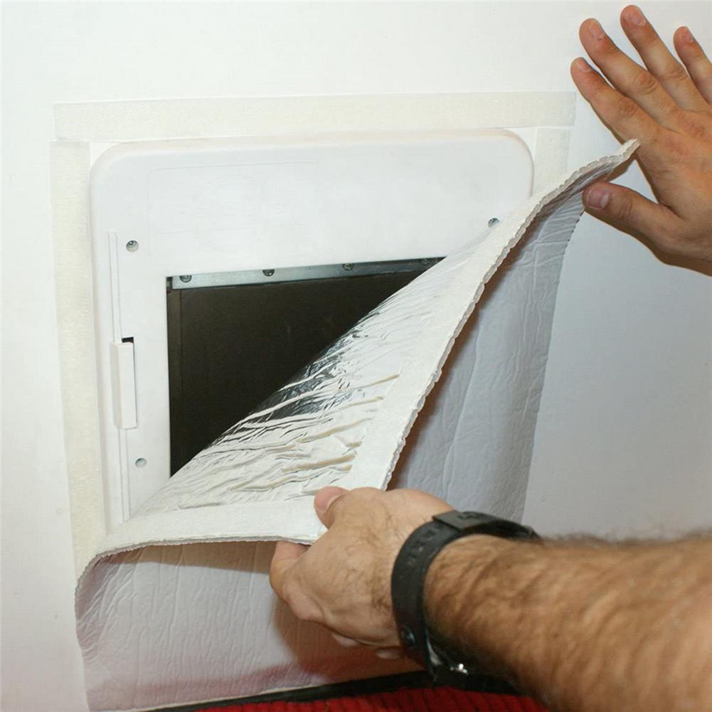 Attic Fan Cover Aluminum Film Shutter Seal Cover Attic Vent Insulation Sealer