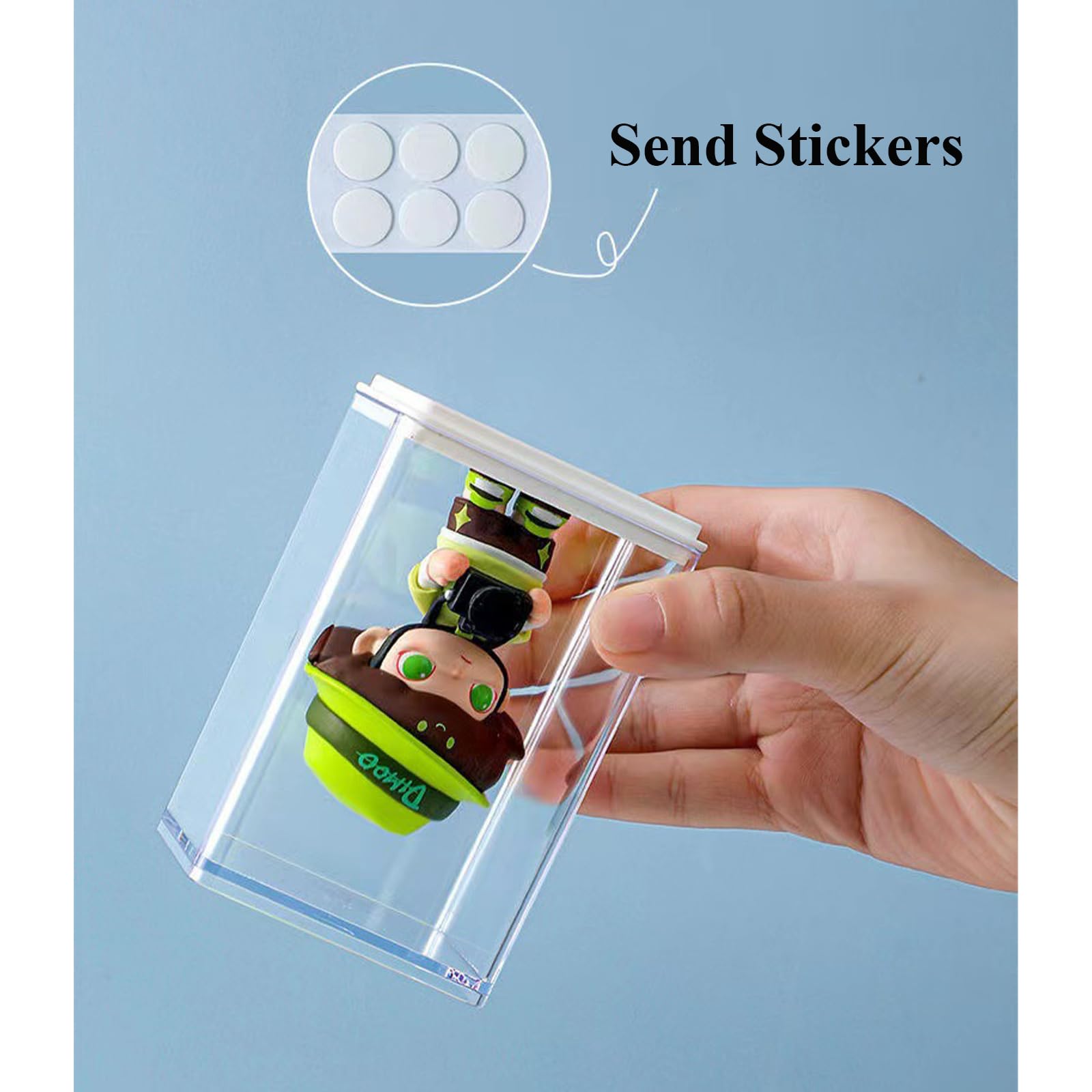 Display Boxen Acryl Figur Vitrine Blind Box Für Action-figuren Pop Mart, Vollständig Zusammengebaute Staubdichte Lagerung Organizer Box