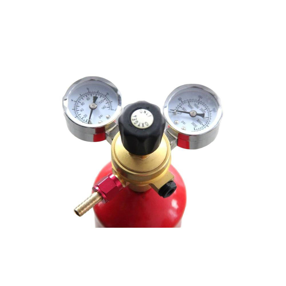 OXYGEN REGULATOR FOR DISPOSABLE OXYGEN O2 CYLINDERS (M12 THREAD)