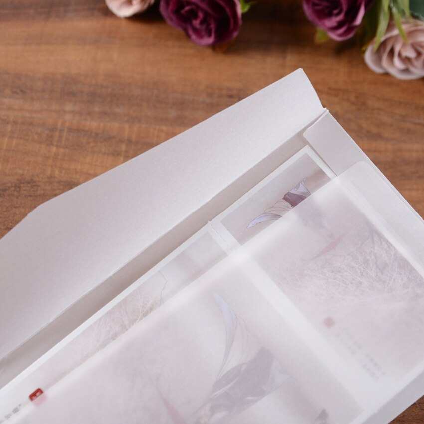 Postcards 50pcs In/ 23x16cm Translucent Mailer/ Envelope Diy Parchment Paper Envelopes For Wedding Party Invitation Card