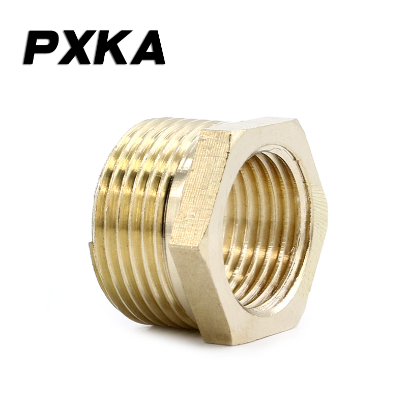 2 STUKS Alle koperen reducer bus gezamenlijke binnenste en buitenste draad 3/4 turn 1/2 2/3 G1 innerlijke draad bus koper joint