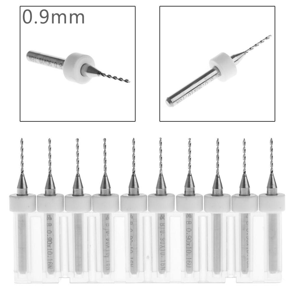 Brocas de carburo de tungsteno, puntas de 1/8-0,2mm, 10 unidades, 0,9&quot;: 6