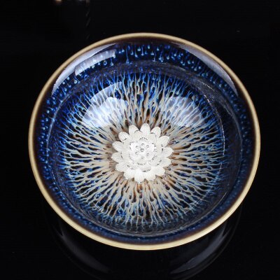 1 st Chinese Porselein China Jingdezhen Porselein Kom 45 ml 925 Pure Fine Silver Lotus Master Dragon Theekopje Thee Set giftPackage: B