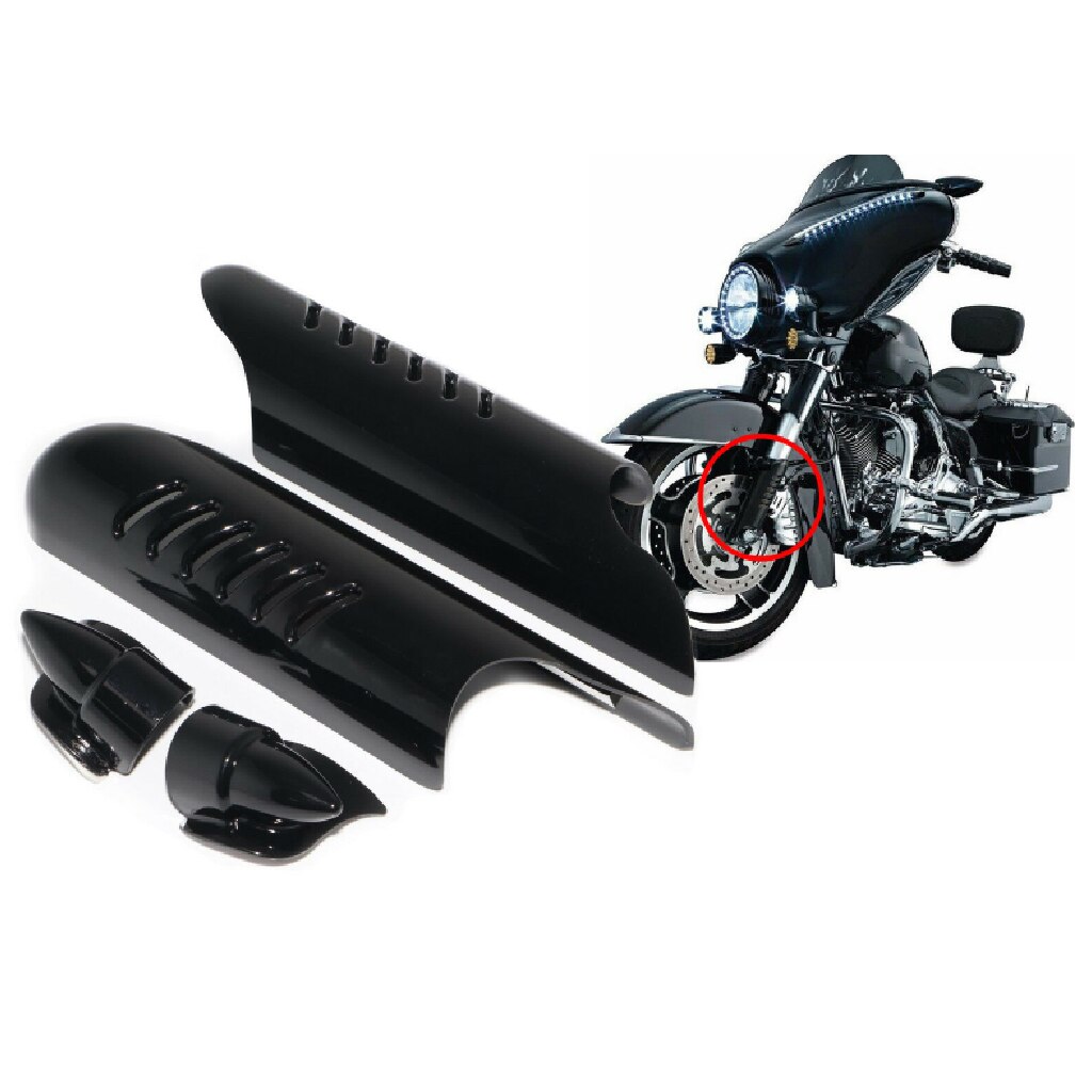 Glossy Motorfiets Lagere Vork Been Cover Guard Deflector Fit Voor Harley