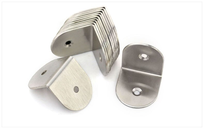 Stainless steel angle code 90 degree right angle code L-shaped angle code connector thickened angle code L-shaped bracket 5Pcs