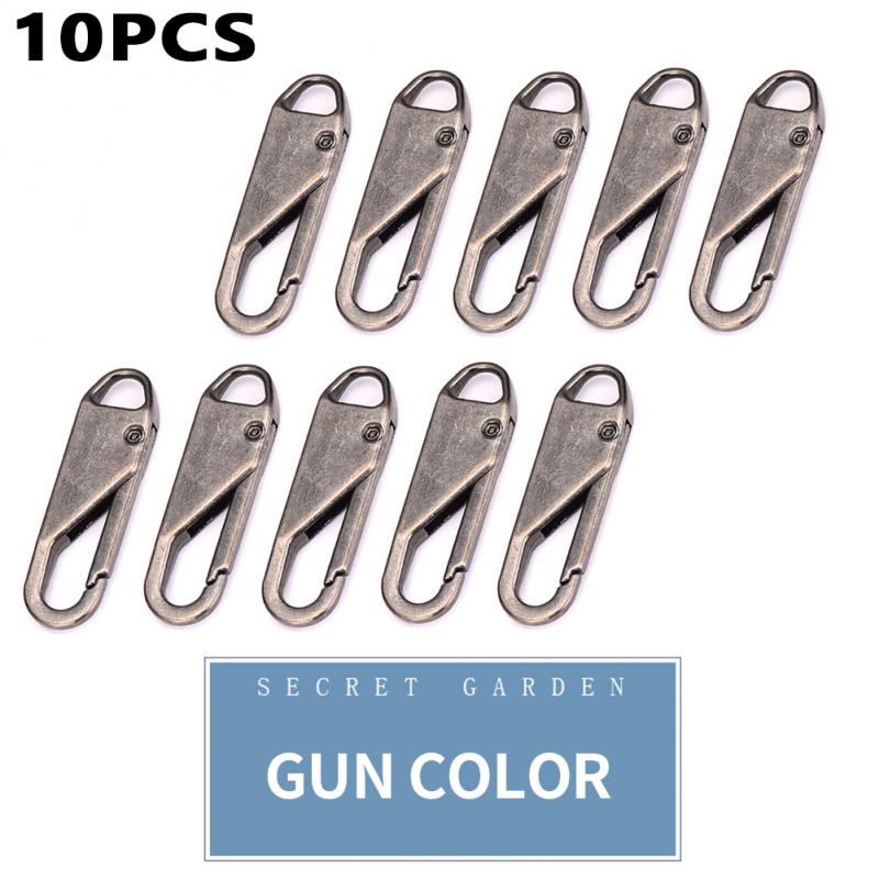 5/10pcs Metal Zipper Zipper Repair Kits Zipper Pull for Zipper Slider Sewing Diy Craft Sewing Kits Metal Zip DIY Sewing: D 10PCS