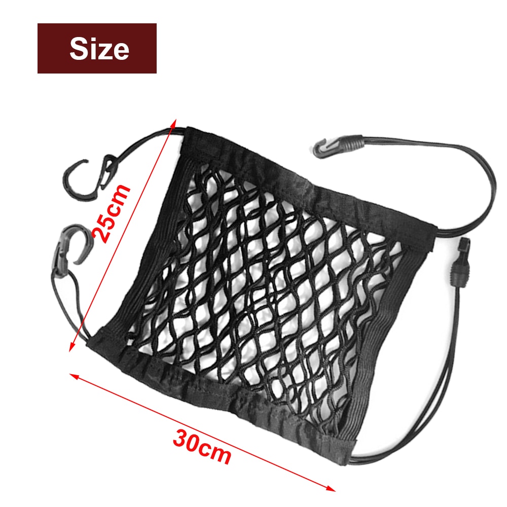 Auto Organizer Netto Kofferbak Netten Auto-interieur Rugleuning Elastische Mesh Bagagenet Auto Styling Opbergtas Pocket Organizer 30*25Cm