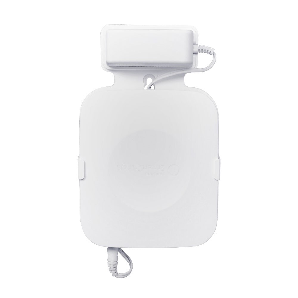 Vægmonteringsholder til samsung smartthings hub(us-stikversion) robust stilfuldt vægbeslag smart kabelarrangement hvid