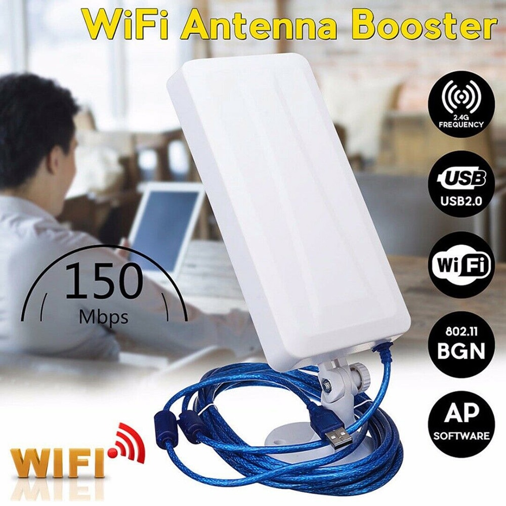 USB wireless network card WiFi Extender Wireless Outdoor Router Repeater computer network signal enhanced wifi receiver 5m