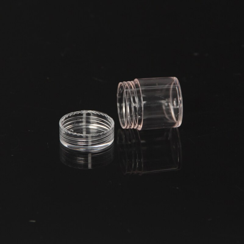 Clear Plastic Bead Storage Containers Set with 30 Pieces Transparent Bottles Storage Jars Diamond Painting Accessory Box