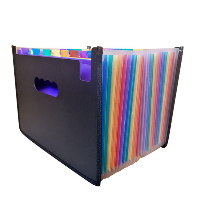 13 Pockets Expanding File Folder Organizer Portable Business File Office Supplies Document Holder