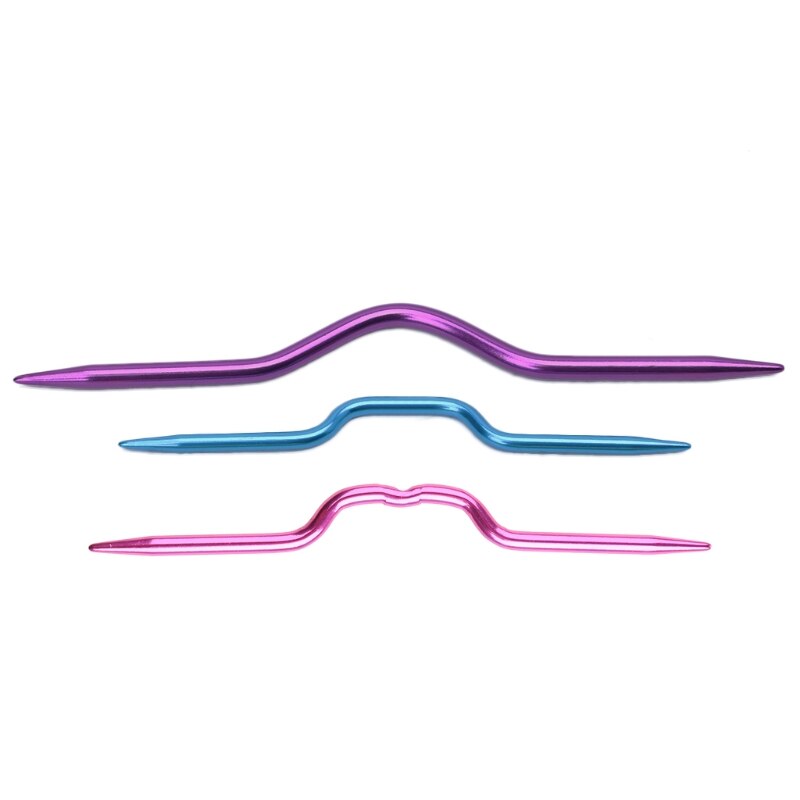 3Pcs Knitting Needles Pins Crochet Hooks Sewing Stitch Knit Tools Aluminum DIY: Default Title