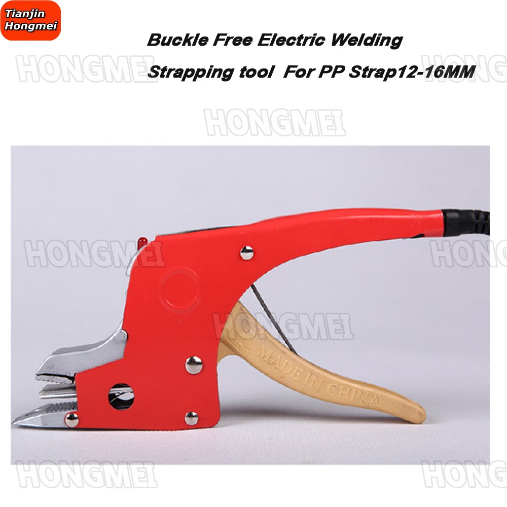 Ett sett elektrisk sveising stropping varmeverktøy manuell tetning stropper banding hendig stramme stramme strammer maskin 220v