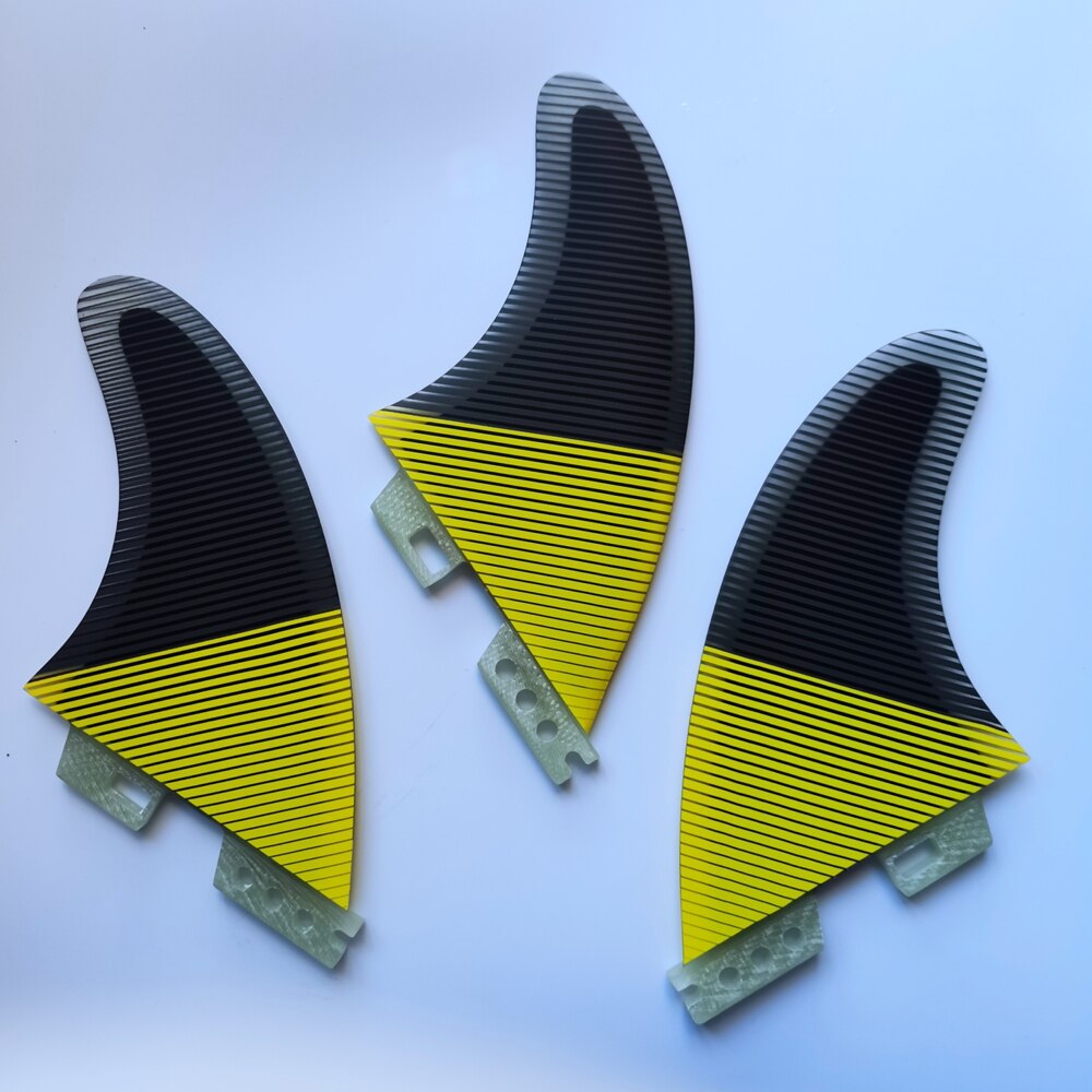 II 2 Surfboard Fins popular Tri Set Line yellow blue Surf Fin Surfing Accessory G5 G7 M L